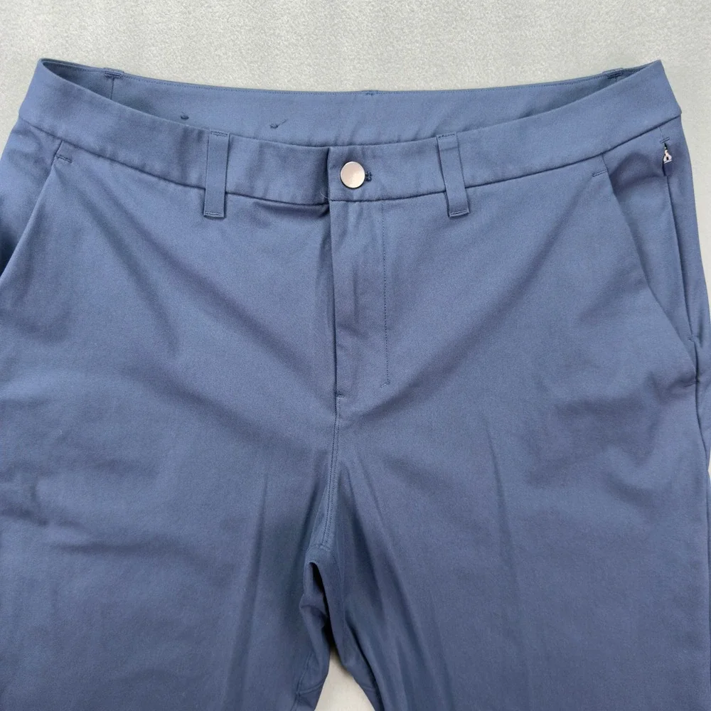 Lululemon Commission Pant Slim Navy Blue Mens Chino Trousers Size 33